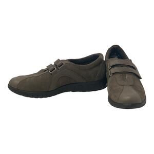 Munro Sport Brown Leather Nubuck Comfort Monk Strap Sneaker size 7.5